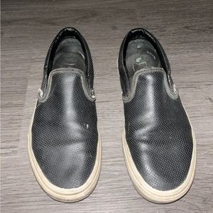 Black and White Platform Vans